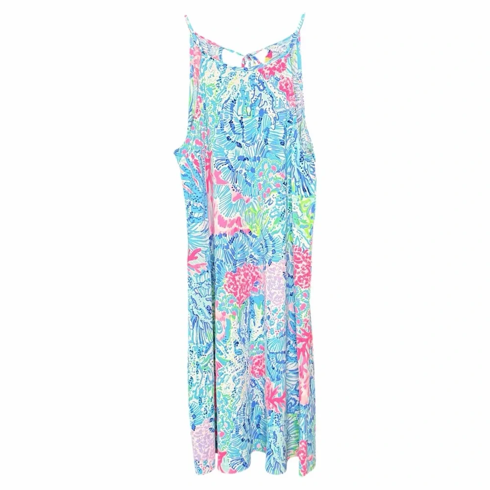 LILLY PULITZER Margot Swim Dress XXS Pink Blue Multi - Picture 1 of 9